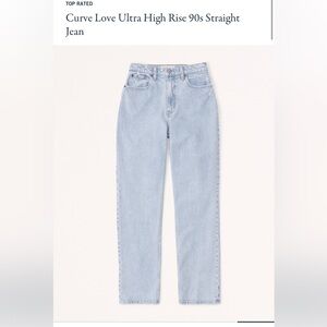 Abercrombie & Fitch EUC Curve Love 90s Straight Leg Regular length